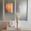Vase coquillage blanc texturé – Image 3