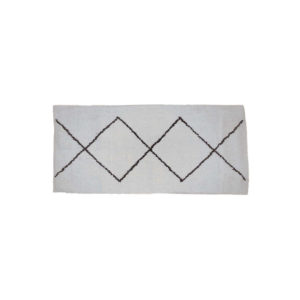 tapis style berbere ania fond naturel 80x200cm - Promotions