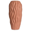 Vase ceramique Vague terracotta
