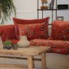 Coussin Cachemire Brique en velours 45x45 cm – Image 5