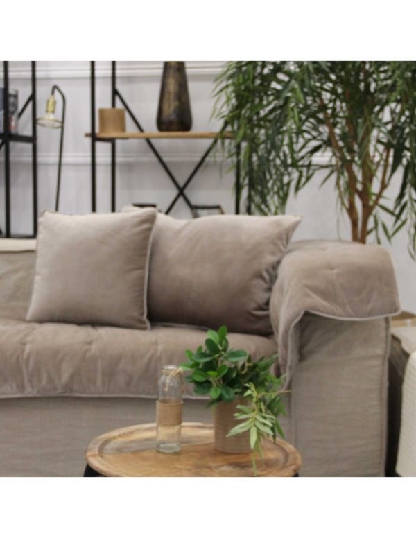 Edredon Velours Taupe 80X200cm Jaipur – Image 2