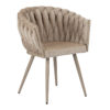 Chaise Wave Crème - lot de 2