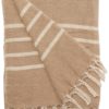 Plaid Beige et Naturel 130x180 cm Mila