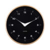 Horloge murale Osado Dome Noir et naturel