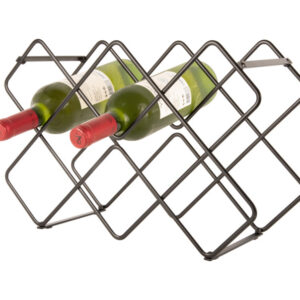 WINE RACK DIAMOND IRon black