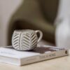Mug rond Beige 40cl leaf Arto – Image 3