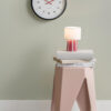 horloge modern factory noire
