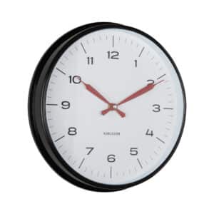 horloge modern factory noire