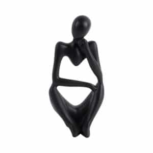 statue wondering black