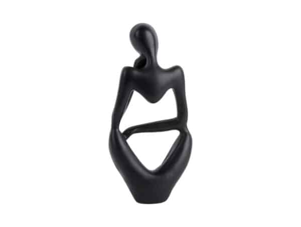 statue wondering black