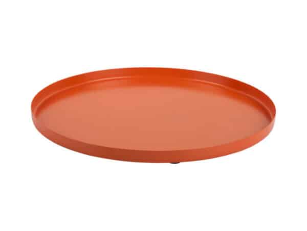 Plateau rond orange Present Time