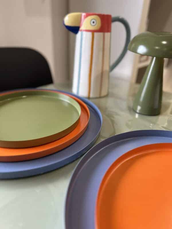 Plateau rond orange Present Time – Image 4