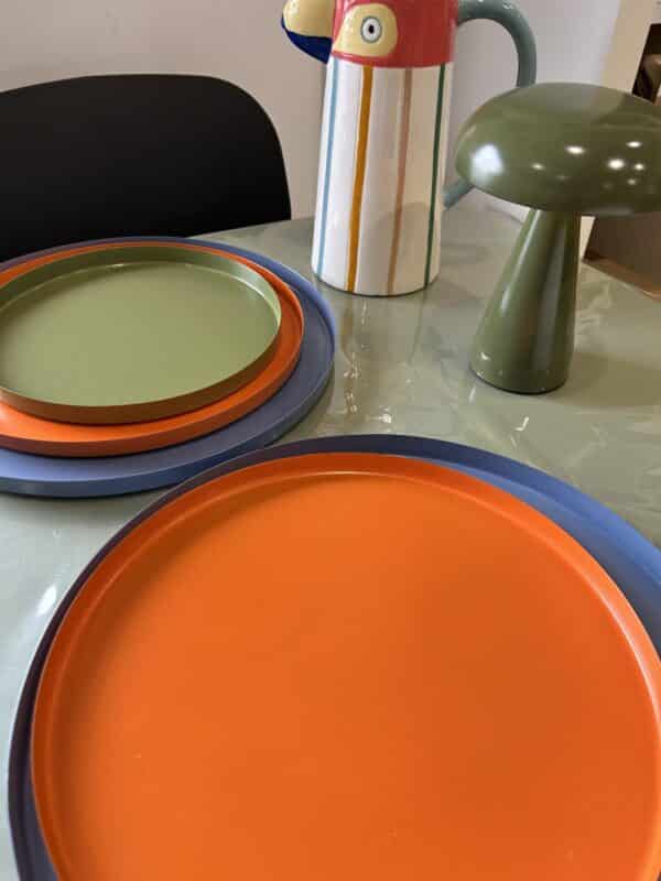 Plateau rond orange Present Time – Image 3