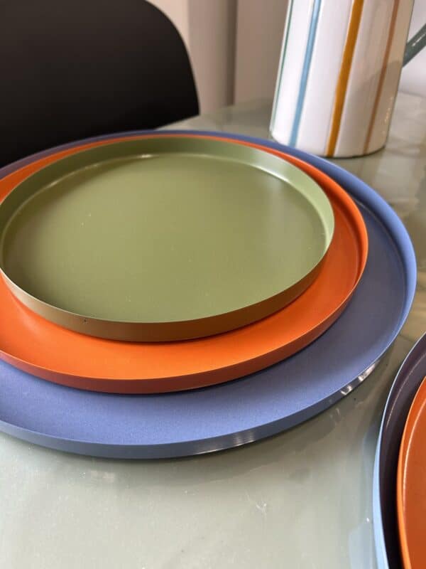 Plateau rond orange Present Time – Image 2