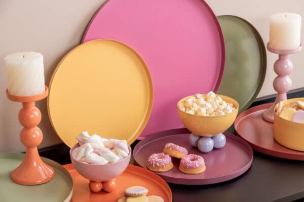 Plateau rond orange Present Time – Image 5