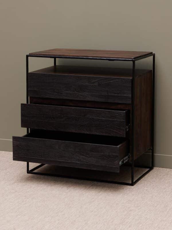 Commode 3 tiroirs fer forgé Forjia – Image 3