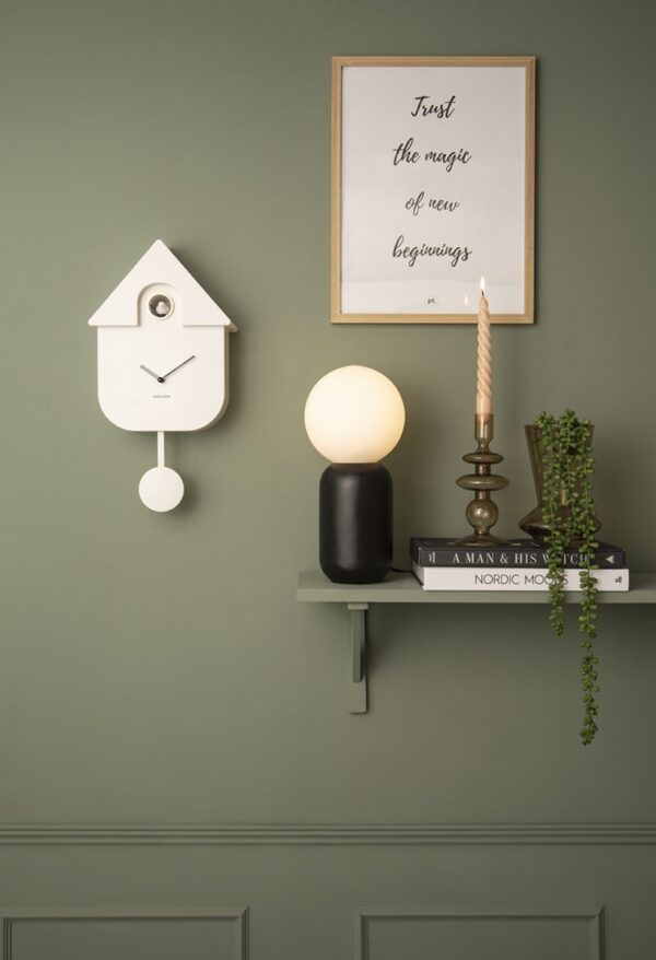 Horloge Moderne Cuckoo Karlsson blanche – Image 4