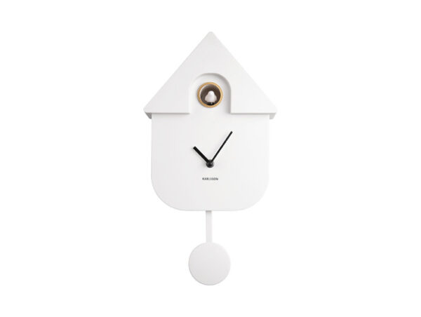 Horloge Moderne Cuckoo Karlsson blanche