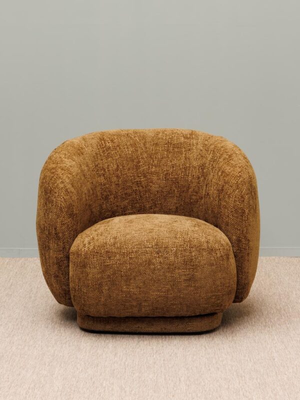 Fauteuil rotatif marron Moeraki