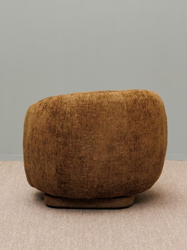 Fauteuil rotatif marron Moeraki – Image 4