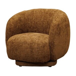 Fauteuil rotatif marron Moeraki