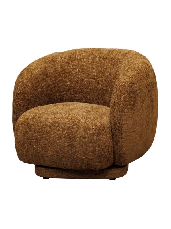 Fauteuil rotatif marron Moeraki