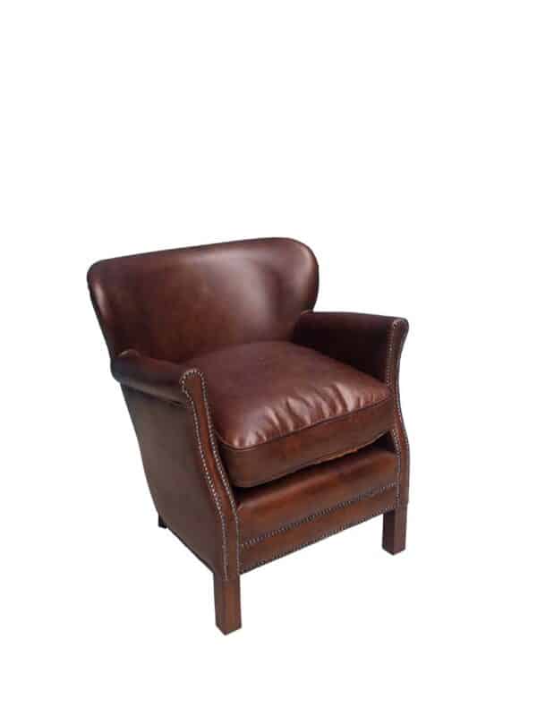 Fauteuil marron Turner