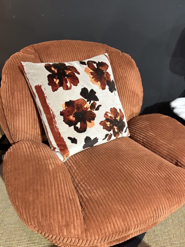 coussin aquarelle naturel