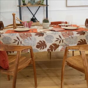 Nappe enduite Bornéo Brun 250 x 150 cm