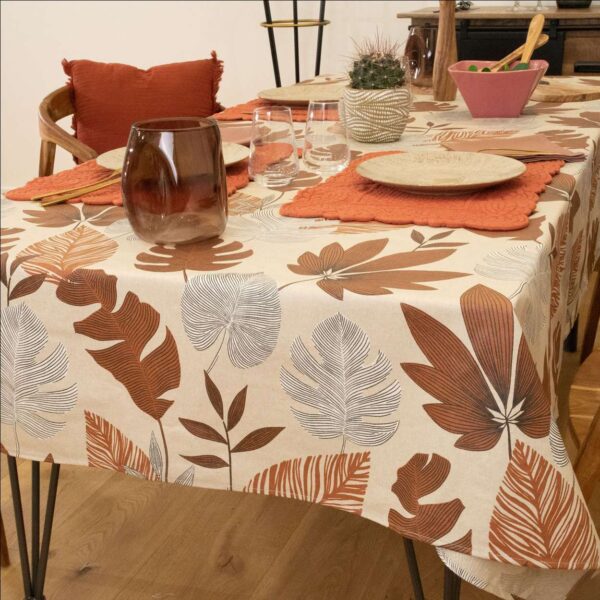 Nappe enduite Bornéo Brun 250 x 150 cm – Image 6