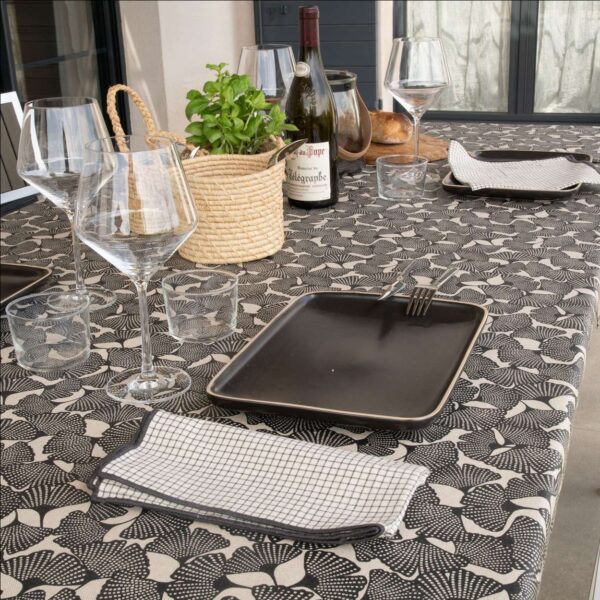 nappe ginko noir caviar