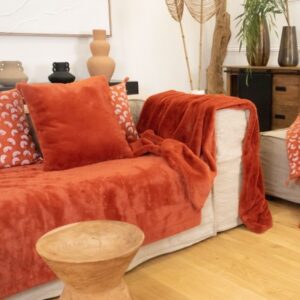 Plaid brique Elégance