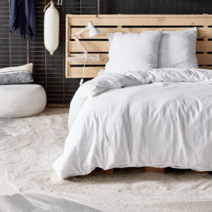 parure gaze de coton blanc